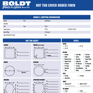 Hot Tub Cover Measurement Sheet
